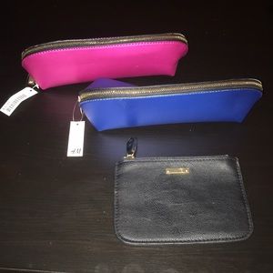 NEW H&M Makeup Bags & Change Purse Bundle